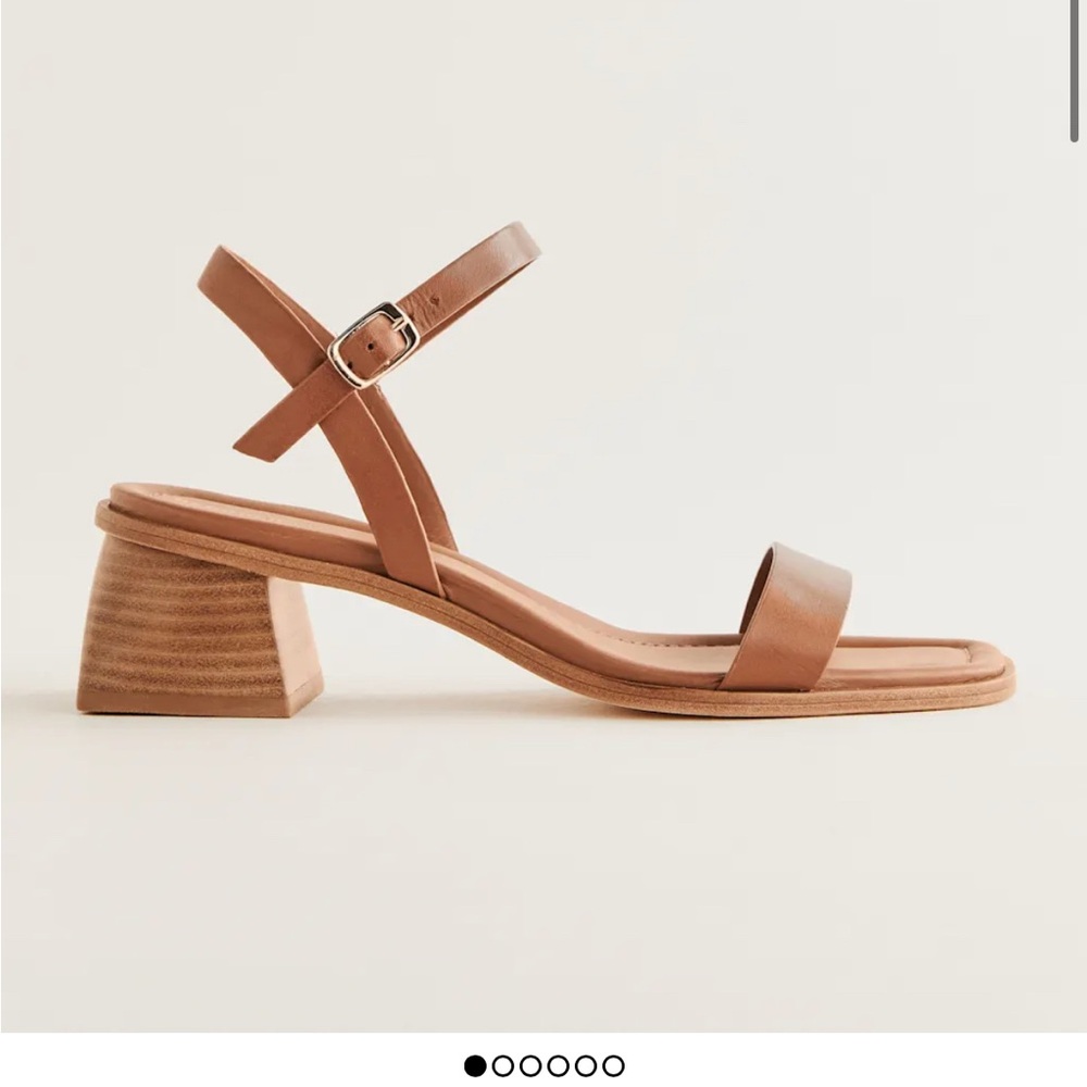 Stephanie Tan Block Heel Sandals